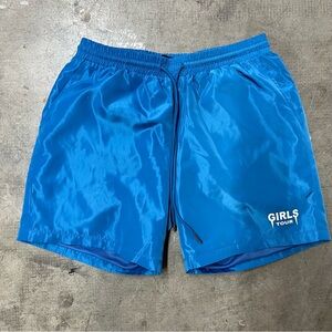 Girls Tour Nylon Shorts - Blue (D120)